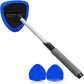 🚗50% OFF NOW! Extendable Windshield Cleaning Tool – 180° Rotating Head Car Window Cleaner with Non-Slip Grip & 4 Reusable Washable Microfiber Pads, Streak-Free Interior Glass Cleaning Kit