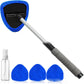 🚗50% OFF NOW! Extendable Windshield Cleaning Tool – 180° Rotating Head Car Window Cleaner with Non-Slip Grip & 4 Reusable Washable Microfiber Pads, Streak-Free Interior Glass Cleaning Kit