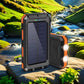 ☀️50% OFF NOW! Portable Solar Power Bank – Waterproof Solar Charger with Dual LED Flashlight, Heavy-Duty Shockproof Outdoor Power Bank for Camping, Hiking & Emergency