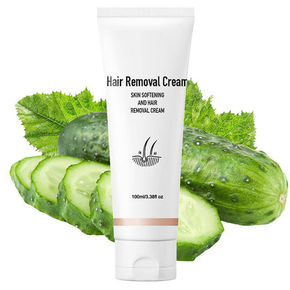 🧴50% OFF NOW! Mild Hair Removal Cream 100ml, Gentle Aromatic Depilatory Cream, Painless Body Hair Remover for Legs, Arms, Underarms & Bikini Area, Skin Softening Formula