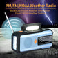 📻50% OFF NOW! Solar Hand-Crank Emergency Weather Radio – FM AM NOAA Survival Radio with LED Flashlight & Phone Charger, Portable Emergency Radio for Camping Storm Outdoor Survival