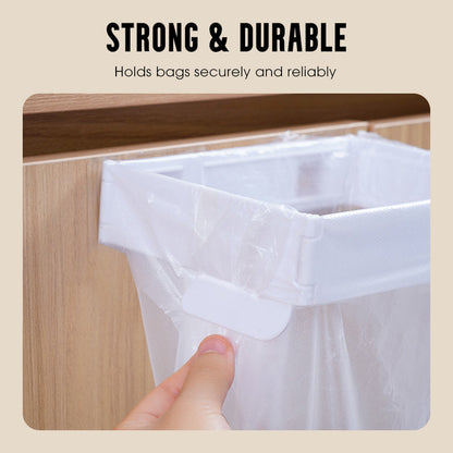 🗑️50% OFF NOW! No‑Drill Wall‑Mounted Folding Trash Bag Holder – Space‑Saving Hanging Garbage Bag Rack, Kitchen Cabinet Door Waste Organizer for Home & RV Use