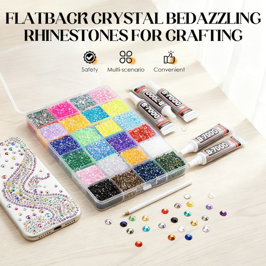 🌸 50% OFF NOW! 🌸Flatback Crystal Bedazzling Rhinestones for Crafting