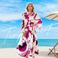 Women’s Floral V-Neck Maxi Dress