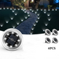 🌞50% OFF NOW! Outdoor Waterproof Solar Ground Light‑ Stainless‑Steel In‑Ground Solar Disk Lights, Auto‑On‑Off LED Landscape Lighting for Lawn, Pathway, Yard & Garden Decor