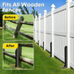 🏡50% OFF NOW! Heavy‑Duty Fence Post Repair Kit, Rustproof Fence Post Anchor Support Bracket, Easy‑Install Repair Spike for Fixing Loose, Tilted & Broken Wooden Fence Posts