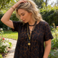 👗LIMITED TIME 50% OFF! 🐆Women V-Neck Short Sleeve Leopard Print Tiered Maxi Dress, Casual Loose Flowy Long Dress for Vacation Daily Wear
