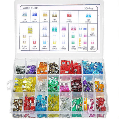 🚗50% OFF NOW ! 🔌Car Fuse Assortment Kit – Multiple Amperage Standard Blade Fuses, Universal Auto Replacement Fuse Set for Circuit Protection