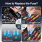 🚗50% OFF NOW ! 🔌Car Fuse Assortment Kit – Multiple Amperage Standard Blade Fuses, Universal Auto Replacement Fuse Set for Circuit Protection