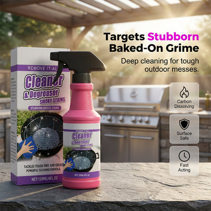🧽BUY 2 GET 1 FREE! Fast-Acting Heavy-Duty BBQ Grill Degreaser Spray – Powerful Foam Removes Burnt Grease, Smoky Stains & Tough Dirt for Outdoor Barbecue Grills