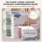 🗄️50% OFF NOW ! 💨No-Pump Air Valve Vacuum Storage Bags, Extra Large Anti-Mould Moisture-Proof Compression Bags for Clothes Bedding Travel