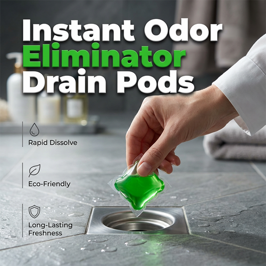 🚿50% OFF NOW! Bio‑Enzyme Drain Deodorizer Capsules – Instant Odor Eliminator Drain Pods, Rapid Dissolve Eco‑Friendly Sink Drain Freshener for Bathroom, Kitchen & Floor Drains