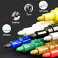 🖌️50% OFF NOW! 12 Colors Waterproof Paint Marker, Permanent Oil-Based Paint Pen for Car Tire, Rock, Glass, Wood & Metal DIY Art