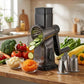 🥕50% OFF NOW! 3-in-1 Rotary Vegetable Slicer – Hand Crank Food Shredder with Suction Base, Slicing & Coarse/Fine Shredding, Multifunctional Kitchen Prep Tool for Veggies, Nuts & Cheese
