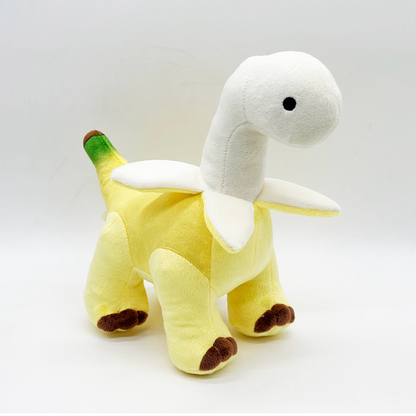 🦕50% OFF NOW! Cute Banana Dinosaur Plush Toy – Soft Stuffed Brachiosaurus Plushie, Funny Banana Dino Doll, Unique Gift for Kids & Dinosaur Lovers