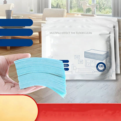 🧹50% OFF NOW! Multi‑Surface Water‑Soluble Floor Cleaning Sheets – Streak‑Free Shine Floor Cleaner Papers, No Residue Fresh Scent Cleaning Sheets for Hardwood Tile Laminate Floors, 120 Sheets Pack