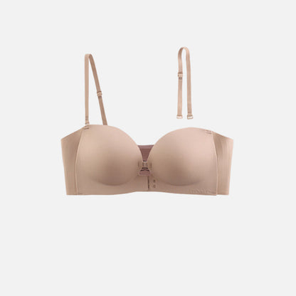 👙 Last Day Special Price £12.98 ! 🤍Women’s Seamless Front Closure Strapless Bra, Ultra Soft Moisture-Wicking Invisible Everyday Bra