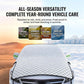 🚙50% OFF NOW ! ❄️Multi-Layer Thickened Car Windshield Snow Cover – All Season Protection, Covers Windshield, Hood & Side Windows, Anti-Slip Straps, Sun Heat Insulation, Frost Dust Shield