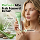 🌿50% OFF NOW! Gentle Aloe Vera Hair Removal Cream‑Soothing Aloe Infused Depilatory Cream, Painless Body Hair Remover for Arms, Legs & Bikini Area