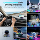 📱50% OFF NOW! RGB Car Phone Mount‑ Auto‑Clamping Wireless Charging Phone Holder, Colorful Light Dashboard Mount, One‑Hand Operation for Safe Driving