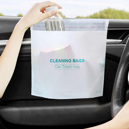 🚗50% OFF NOW! Self-Adhesive Car Trash Bags, Disposable Waterproof Car Cleaning Bags for Vehicle Interior