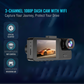 🚗50% OFF NOW ! ✨3‑Channel 1080P Dash Cam with WiFi – Triple Lens Car Driving Recorder