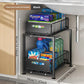 📦50% OFF NOW! 2-Tier Pull-Out Shelf – Expandable Under Sink Organizer, Double Layer Sliding Storage Rack for Kitchen Cabinet Bathroom Pantry