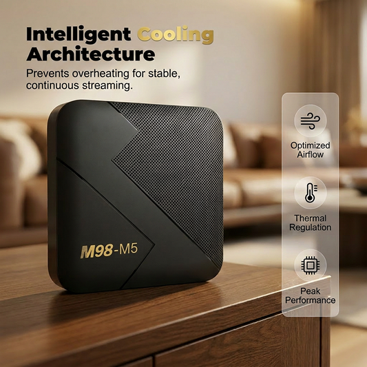 📺50% OFF NOW! M98-M5 Android TV Box – 4K Smart Streaming Media Player with Bluetooth & Intelligent Cooling, High Performance Home TV Box for Entertainment & Gaming