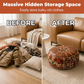 🔥50% OFF NOW! Multifunctional Storage Ottoman Pouf – Boho Round Footrest Seat & Hidden Storage Bean Stool, for Living Room Bedroom Entryway Home Decor