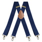 🧵👖🏃‍♂️LIMITED-TIME 50% OFF! Universal X-Shaped High-Elastic Suspenders, Stretchy Breathable Pants Braces with Leather Patch, Prevent Pants Sagging for Work Daily Outdoor Activities