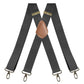 🧵👖🏃‍♂️LIMITED-TIME 50% OFF! Universal X-Shaped High-Elastic Suspenders, Stretchy Breathable Pants Braces with Leather Patch, Prevent Pants Sagging for Work Daily Outdoor Activities