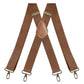 🧵👖🏃‍♂️LIMITED-TIME 50% OFF! Universal X-Shaped High-Elastic Suspenders, Stretchy Breathable Pants Braces with Leather Patch, Prevent Pants Sagging for Work Daily Outdoor Activities
