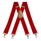 🧵👖🏃‍♂️LIMITED-TIME 50% OFF! Universal X-Shaped High-Elastic Suspenders, Stretchy Breathable Pants Braces with Leather Patch, Prevent Pants Sagging for Work Daily Outdoor Activities