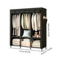 🧥50% OFF NOW! Easy‑to‑Assemble Portable Non‑Woven Fabric Wardrobe, Large‑Capacity Freestanding Closet, Sturdy Frame, Multi‑Compartment Storage for Clothes, Bedding & Household Items