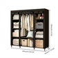 🧥50% OFF NOW! Easy‑to‑Assemble Portable Non‑Woven Fabric Wardrobe, Large‑Capacity Freestanding Closet, Sturdy Frame, Multi‑Compartment Storage for Clothes, Bedding & Household Items