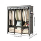 🧥50% OFF NOW! Easy‑to‑Assemble Portable Non‑Woven Fabric Wardrobe, Large‑Capacity Freestanding Closet, Sturdy Frame, Multi‑Compartment Storage for Clothes, Bedding & Household Items