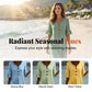 👗 LIMITED-TIME 50% OFF! Women’s Solid V-Neck Ruffle Half Sleeve Midi Dress, Casual Loose Summer Holiday Dress