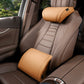 🚗50% OFF NOW! Ergonomic Headrest and Lumbar Support Set for Car Seats – Premium Nappa Leather Slow‑Rebound Foam Car Neck & Back Cushion, Relieves Neck & Lower Back Pain for Long Road Trips