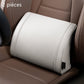 🚗50% OFF NOW! Ergonomic Headrest and Lumbar Support Set for Car Seats – Premium Nappa Leather Slow‑Rebound Foam Car Neck & Back Cushion, Relieves Neck & Lower Back Pain for Long Road Trips