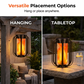 🏮50% OFF NOW! Solar Flickering Flame Lantern – IP65 Waterproof Auto On/Off, Realistic Warm Glow, Hanging Outdoor Solar Light for Patio Garden Pathway Decor