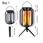 🏮50% OFF NOW! Solar Flickering Flame Lantern – IP65 Waterproof Auto On/Off, Realistic Warm Glow, Hanging Outdoor Solar Light for Patio Garden Pathway Decor