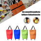 🛒50% OFF LIMITED TIME! ✨2-in-1 Foldable Wheeled Shopping Bag, 23L Large Capacity Portable Grocery Tote Cart with Retractable Smooth Rolling Wheels