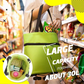 🛒50% OFF LIMITED TIME! ✨2-in-1 Foldable Wheeled Shopping Bag, 23L Large Capacity Portable Grocery Tote Cart with Retractable Smooth Rolling Wheels