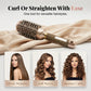 💇50% OFF NOW! Professional Vented Round Hair Brush – Boar & Nylon Bristle Curling Blow Dry Brush, Honeycomb Vent Barrel for Fast Drying, Volume & Smooth Hairstyle at Home Salon