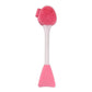 🧴50% OFF NOW ! ✨2-in-1 Silicone Face Mask Brush & Cleanser – Dual Head Soft Facial Skincare Tool for Even Mask Application & Pore Cleansing