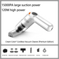 🧹2026 HOT SALE 142000+ Sold 50% OFF! Cordless Handheld Car Vacuum Cleaner, 10000Pa Strong Suction Portable Mini Vacuum with 4000mAh Rechargeable Battery for Car Home Desk Pet Hair Dust Crumb Cleaning