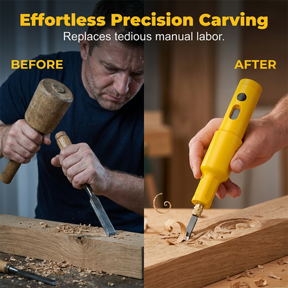 🔧50% OFF NOW ! 🪵All-in-One Corded Electric Wood Carving Tool – high power precise cutting, labor-saving design, multi-material compatible for wood, linoleum & DIY craft projects