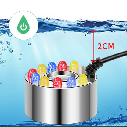 🌫️50% OFF NOW! Heavy Fog Output Landscape Fogging Machine‑LED Color Light Ultrasonic Mist Maker, Mini Water Fountain Fogger for Pond, Aquarium, Garden & Decorative Water Feature