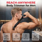 🪒 LIMITED TIME 50% OFF! 😎180° Foldable Reach-Anywhere Body Trimmer for Men, USB Rechargeable Back Hair Shaver with Lock Button