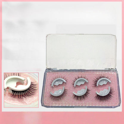 👁️50% OFF NOW! Reusable Self‑Adhesive False Eyelashes, 3 Pairs No‑Glue Needed Natural Fluffy False Lashes, Easy To Wear Re‑usable Eyelashes for Daily & Party Makeup